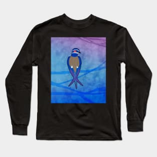 Whiskered Treeswift (Hemiprocne comata) Long Sleeve T-Shirt